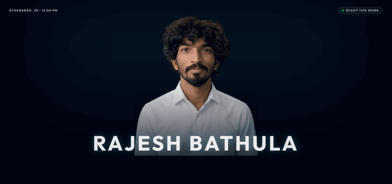 Rajesh Portfolio Website